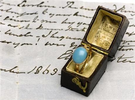 Jane Austen Ring Auction, jane austen ring, turquoise jane austen ring, sotheby's