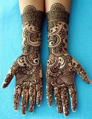 Latest Eid Hand Mehndi Designs For Girls 2012