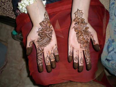 Latest Eid Hand Mehndi Designs For Girls 2012