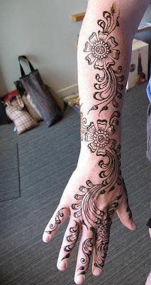 Latest Eid Hand Mehndi Designs For Girls 2012