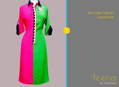 Teena by Hina Butt Latest Casual Wear Dresses 2012