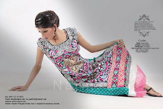 Latest Eid Dresses 2012 For Women By Najmis Designer