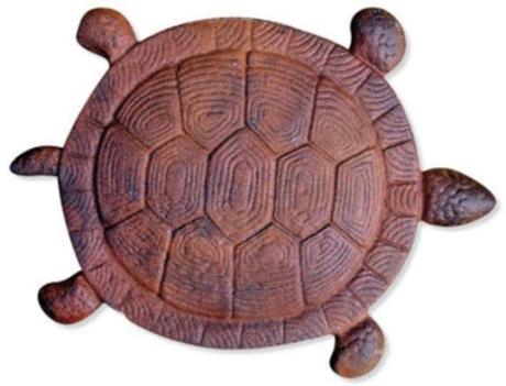 Cast Iron Turtle Stepping Stone By Sunset Vista