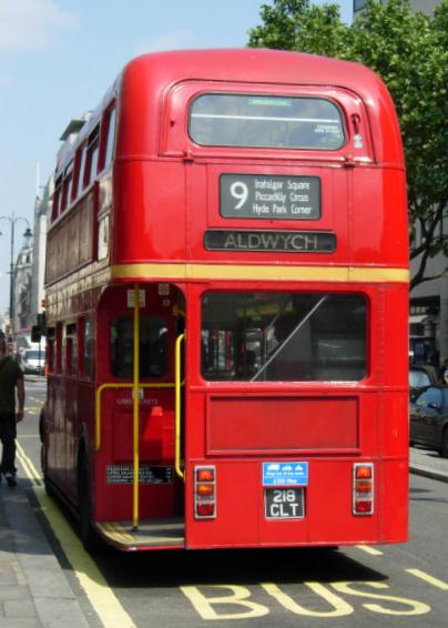 First London Routemaster RM1218 (218 CLT) heritage route 9, Strand, 21 May 2008