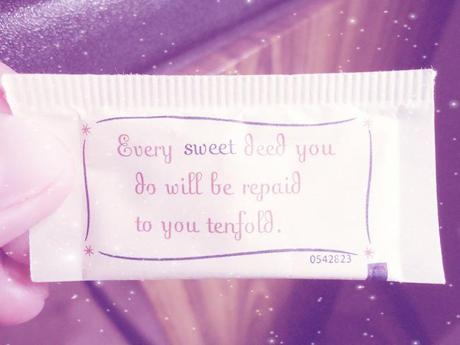 every sweet deed you do will be repaid to you tenfold