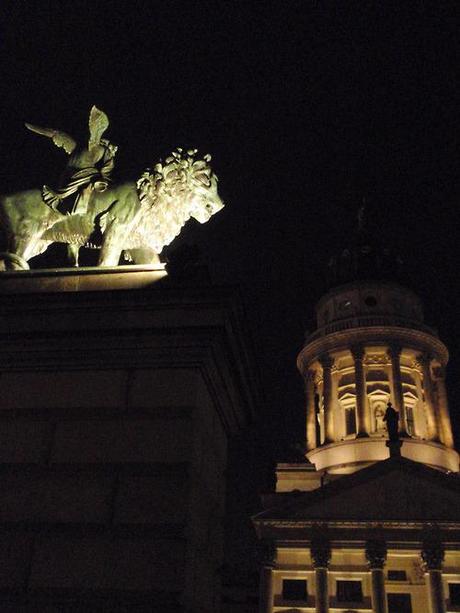 Brandenburg Gate at dusk. Berlin isn’t necessarily a...