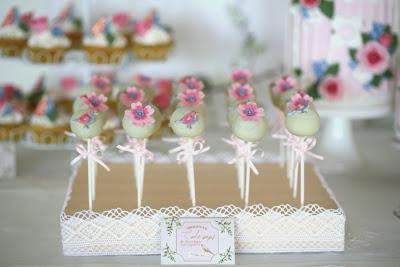 Beautiful Gold, Bird and Flowers Inspired Table by Cupcake