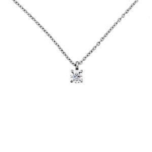 Tiffany & Co. diamond solitaire pendant, preowned tiffany jewelry boca raton