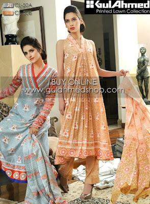 Gul Ahmad Eid Lawn Collection For Women 2012