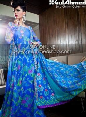 Gul Ahmad Eid Lawn Collection For Women 2012