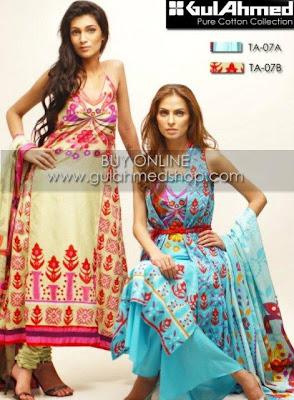 Gul Ahmad Eid Lawn Collection For Women 2012