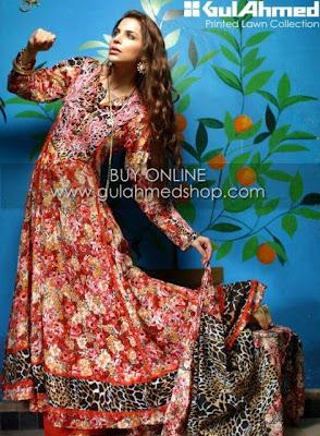 Gul Ahmad Eid Lawn Collection For Women 2012