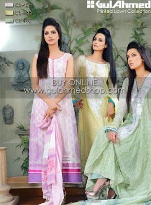 Gul Ahmad Eid Lawn Collection For Women 2012