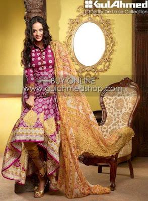 Gul Ahmad Eid Lawn Collection For Women 2012