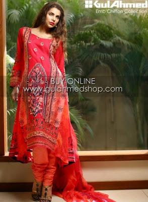 Gul Ahmad Eid Lawn Collection For Women 2012