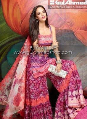 Gul Ahmad Eid Lawn Collection For Women 2012