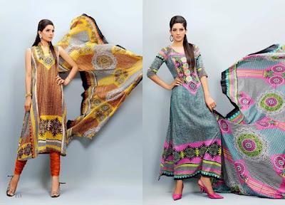 EIZA E9 Egyption Lawn Eid Summer Special Collection 2012 By UA Textiles