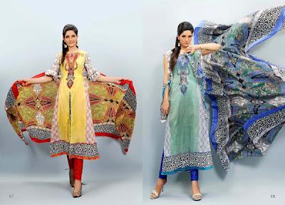 EIZA E9 Egyption Lawn Eid Summer Special Collection 2012 By UA Textiles