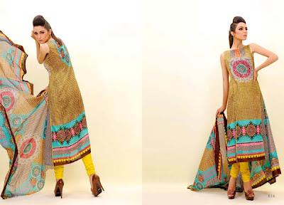 EIZA E9 Egyption Lawn Eid Summer Special Collection 2012 By UA Textiles