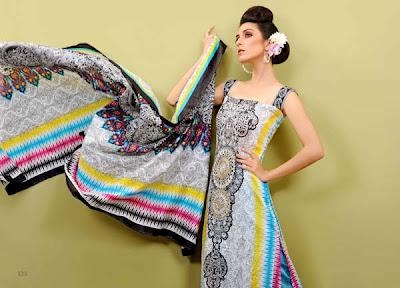 EIZA E9 Egyption Lawn Eid Summer Special Collection 2012 By UA Textiles