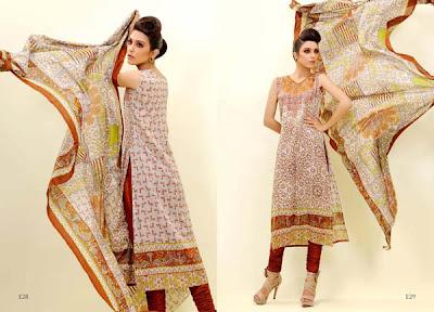 EIZA E9 Egyption Lawn Eid Summer Special Collection 2012 By UA Textiles