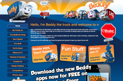 Beddy the Truck's website