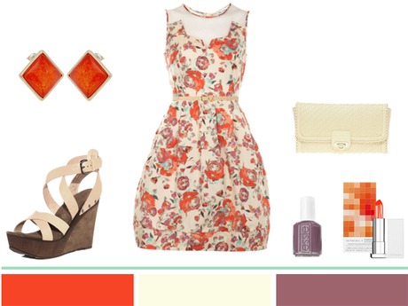 Floral + Plum + Tangerine…