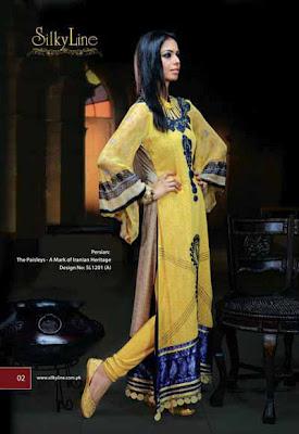 Latest SilkyLine Fabrics Collection for Women 2012