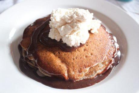 Chocolate-Hazelnut & Jam Pancakes