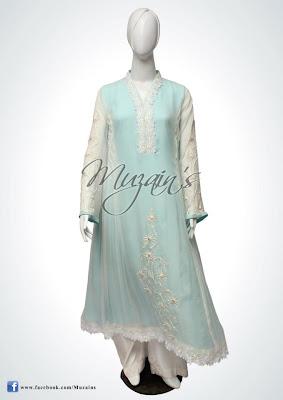 Latest Eid Dress Collection 2012 for Women By Muzain’s