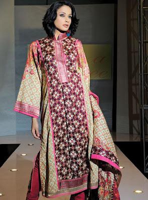 Faiza Samee Designer Eid Lawn Collection By Alkaram 2012
