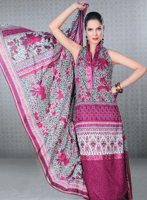 Faiza Samee Designer Eid Lawn Collection By Alkaram 2012