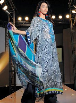 Faiza Samee Designer Eid Lawn Collection By Alkaram 2012