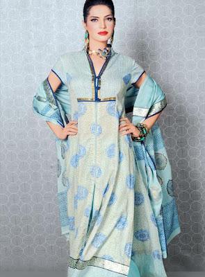 Faiza Samee Designer Eid Lawn Collection By Alkaram 2012