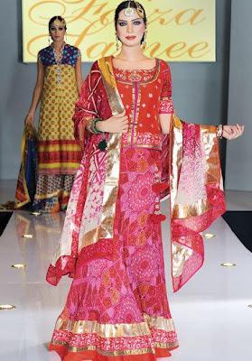 Faiza Samee Designer Eid Lawn Collection By Alkaram 2012