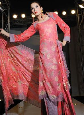 Faiza Samee Designer Eid Lawn Collection By Alkaram 2012