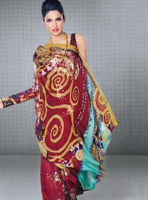 Faiza Samee Designer Eid Lawn Collection By Alkaram 2012