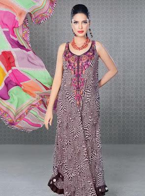 Faiza Samee Designer Eid Lawn Collection By Alkaram 2012