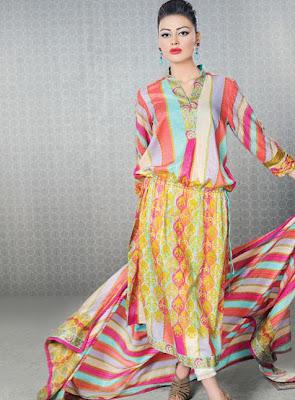 Faiza Samee Designer Eid Lawn Collection By Alkaram 2012