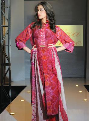 Faiza Samee Designer Eid Lawn Collection By Alkaram 2012
