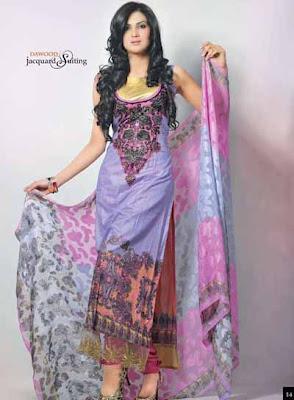 Latest Dawood Classic Lawn & Jacquard Lawn For Women 2012