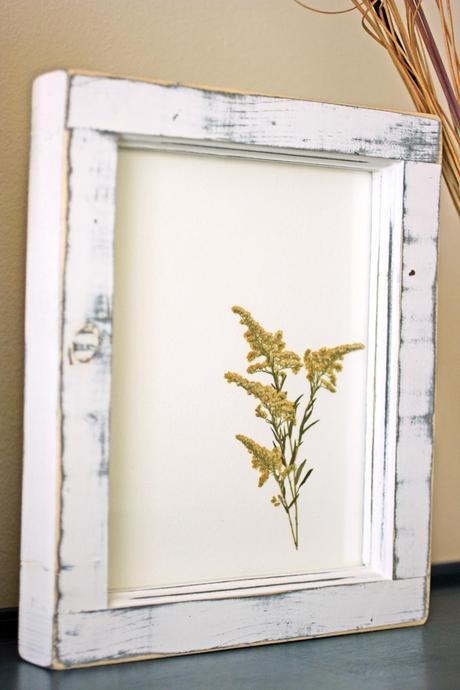 DIY framed flowers