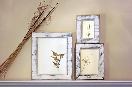 DIY framed flowers