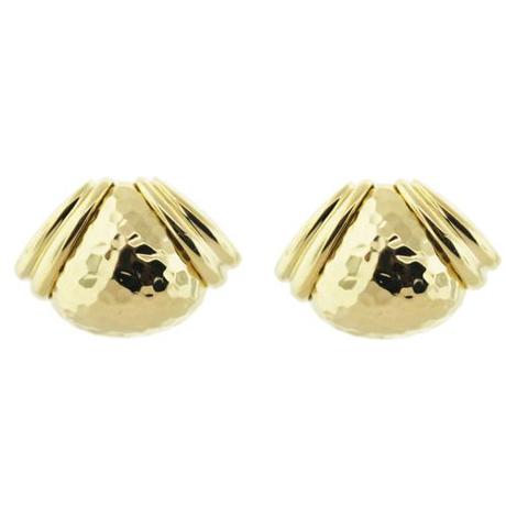 estate hammerman gold earrings, vintage gold earrings, gold earrings boca raton