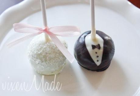 Bride & Groom Cake Pops