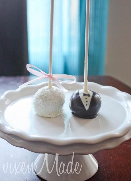 Bride & Groom Cake Pops