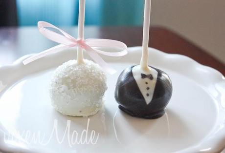 Bride & Groom Cake Pops