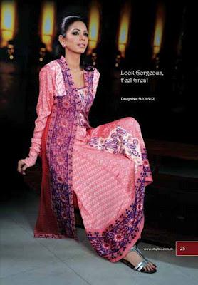 SilkyLine Fabrics 2012 Eid & Mid Summer Dresses for Women