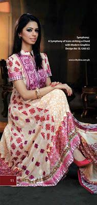 SilkyLine Fabrics 2012 Eid & Mid Summer Dresses for Women