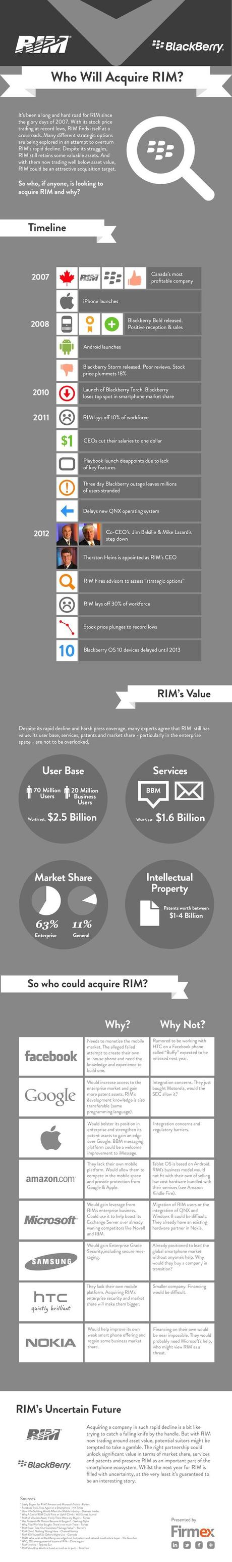 Who Should Acquire RIM Infographic